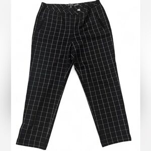 Karl Lagerfeld Black Checkered Pants
